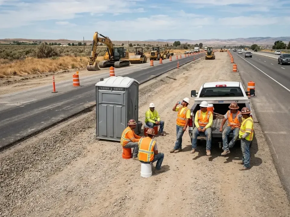 highway-road-construction-crew-007 — frequently asked questions, Porta Potty and Restroom Rentals in American Falls, ID